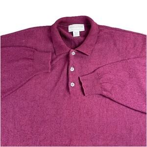 Vintage Natural Exchange Alexander Lloyd Sweater Henley Men's 3XLT Maroon